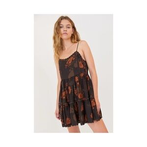 Urban Outfitters Hanna Scallop Babydoll Mini Dress XS